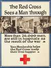 The Red Cross sees a man through