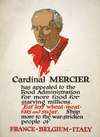 Cardinal Mercier has appealed to the Food Administration for more food for starving millions