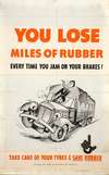 You lose miles of rubber every time you jam on your brakes! Take care of your tyres & save rubber