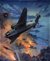 Bombing scene Description Hudson bombers on a coastal raid