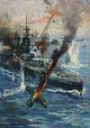 Aircraft attack British battleship