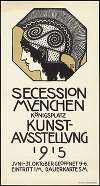 Plakat für die Ausstellung der Sezession München 1915