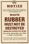 Waste Rubber Must Not be Destroyed Thrown Away or Mixed With Refuse