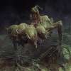 Whore of Babylon riding the seven-headed Beast