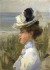 Young Woman, Gazing at the Sea