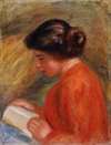 Young Woman Reading (Jeune femme lisant, buste)