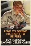Lend to Defend His Right to be Free – Buy National Savings Certificates