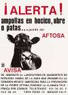 AFTOSA: poster warning against foot-and-mouth disease