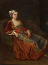 Portrait Of A Lady In Turkish Dress Seated In An Armchair
