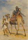 Bedouin Woman On A Camel