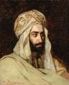 Man In A White Turban In Constantinople