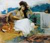 Young Woman On A Terrace
