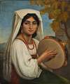 Roman Woman With Tambourine