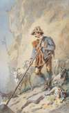 Rosenblatt, huntsman in ordinary of Archduke John of Austria as goatherd in the mountains