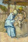 The Sheep-Shearer (After Millet)