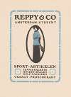 Advertentie voor sportartikelen van Reppy & Co te Amsterdam en Utrecht