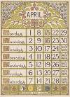 Kalenderblad voor april 1900