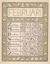 Kalenderblad voor februari 1898