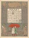 Kalenderblad voor maart 1898