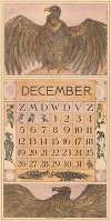 Kalenderblad december met gier