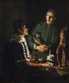 Two Sculptors at Night in Rome. Double Portrait of Francois Duquesnoy and Georg Petel