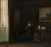 Interior with the Artist’s Wife Emilie Heise