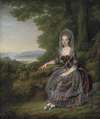 Baroness Matilda Guiguer de Prangins in her Park at the Lake of Geneva
