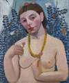 Self-Portrait as a Half-Length Nude with Amber Necklace II