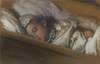 An Infant Asleep In His Crib