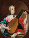 An Elegant Lady With A Lute