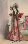 Portrait of Mme. Menessier-Nodier, from Alphabet Varie, Choix de Costumes d’apres nature