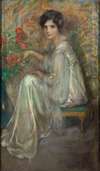 Young Woman with Roses