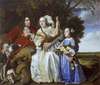 Jochem van Aras with his Wife and Daughter