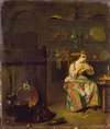 A Young Woman in a Kitchen