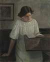 The Artist’s Wife in White Reading