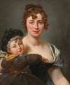 Portrait of Françoise Simonnier And Her Daughter