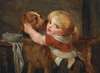 A Young Boy With a Dog