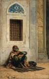 Mendicant At The Mosque Door
