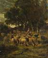 Shepherdess And Her Flock