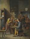 Figures in a tavern interior