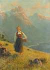 Young Girl By A Fjord