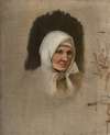 Village Woman in a White Scarf