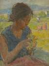 Girl with a sunflower