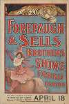 Forepaugh & Sells Brothers Shows Combined appearing at Madison Square Garden in New York, New York, April 18, 1899