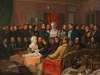 Das Treffen der Künstler- und Gelehrtengesellschaft ‘Concordia’ im Atelier des Malers Anton Ritter von Perger