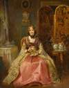Portrait of the Lady Dorothy Nevill in Her Boudoir