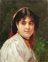 Portrait of a young italian woman