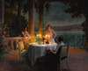 A candlelit dinner