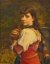 Young woman with a squirrel