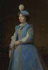 Portrait of a lady in blue
